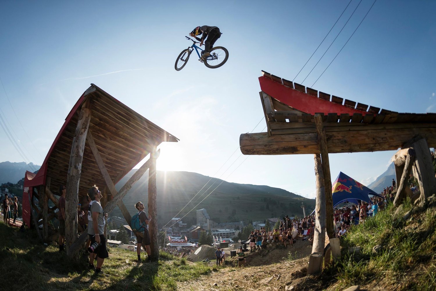 Anthony Messere performs at Crankworx Slopestyle in Les Deus Alpes, France on July 11th, 2015.